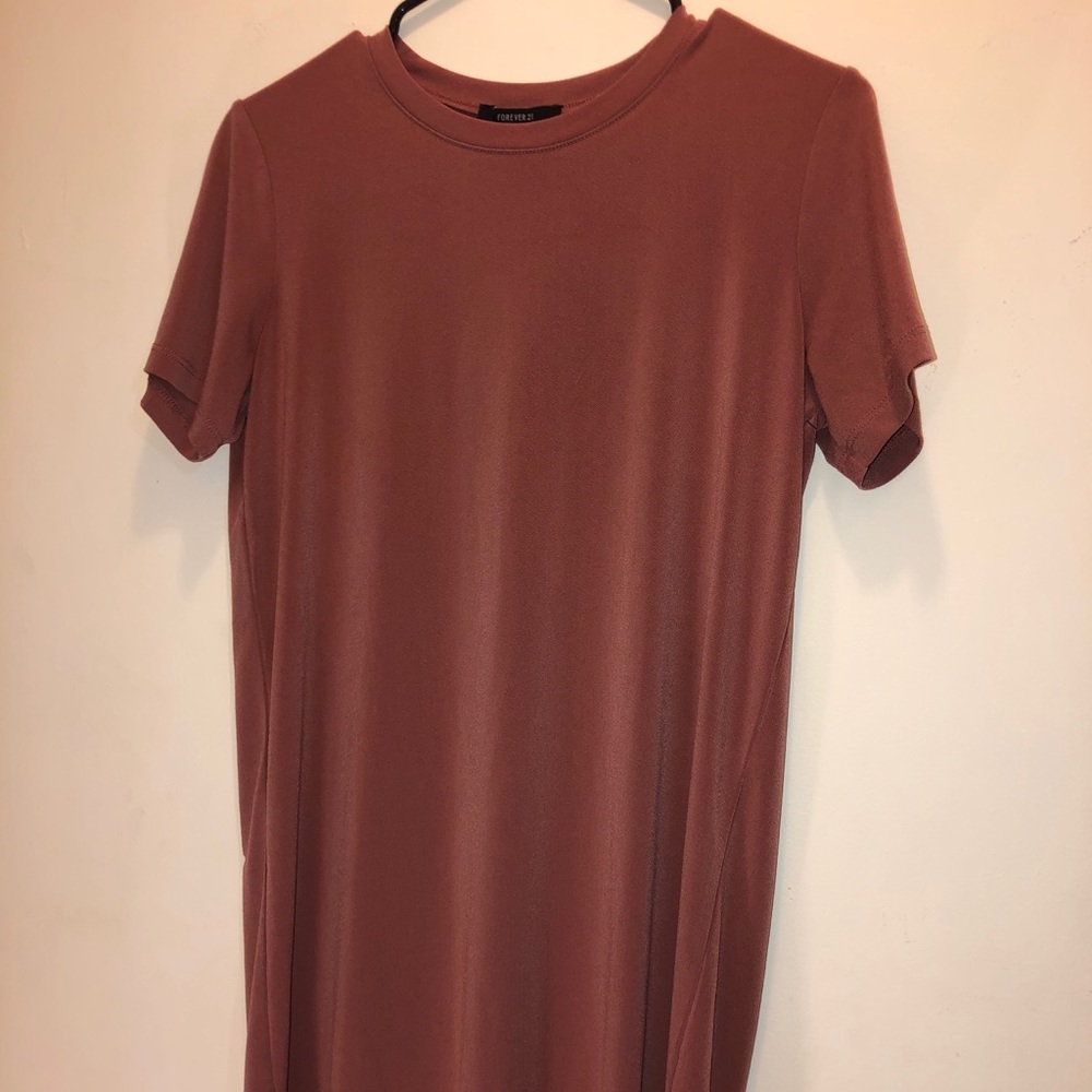 Forever 21 rust T-shirt dress
